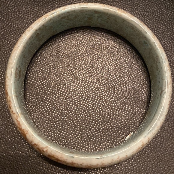 Green/gold Easter egg pierced earrings with matching bracelet - Picture 7 of 8